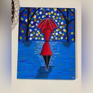 Handmade “singing in the rain” art work made by myself
